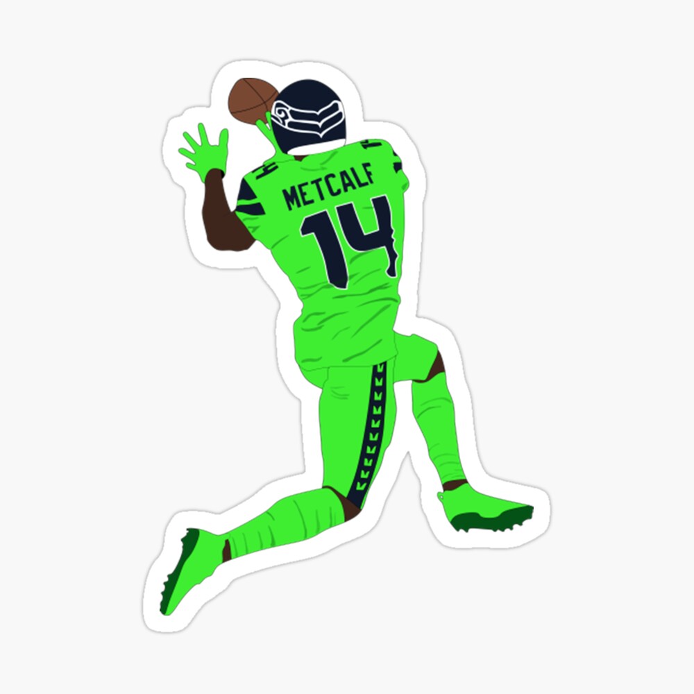 DK Metcalf (Seahawks) Fake Craft Beer Label Print — Dustin Morrison Art