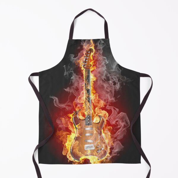 Item preview, guitar on fire designed and sold by Karine Dupras.