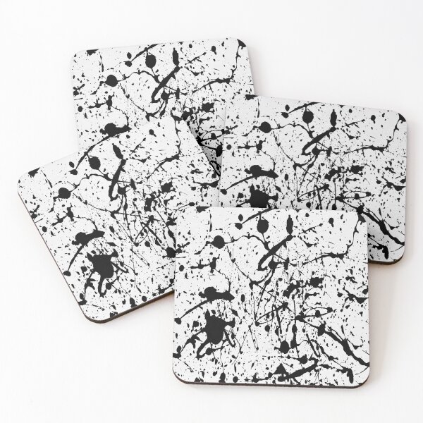 Item preview, Abstract Pattern Ink Brush Black And White Ink Blot Design designed and sold by SpotWarehouse.