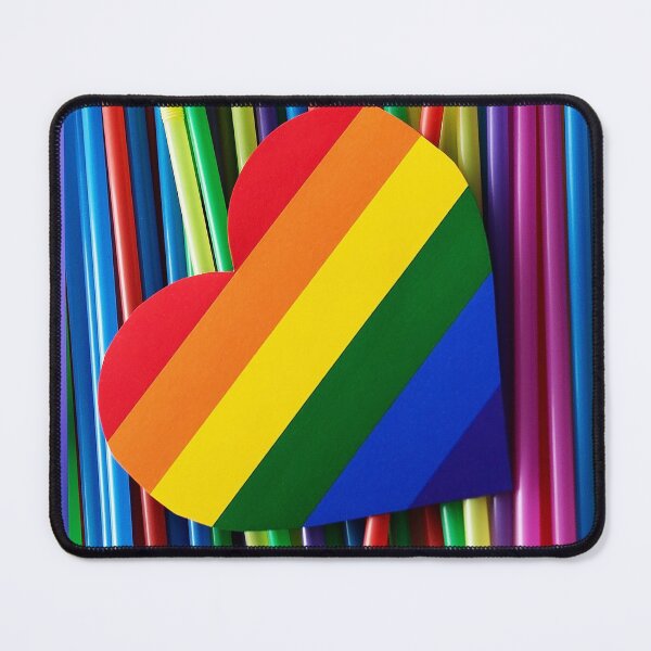 Item preview, LGBT heart on a colored background designed and sold by vilma3000.