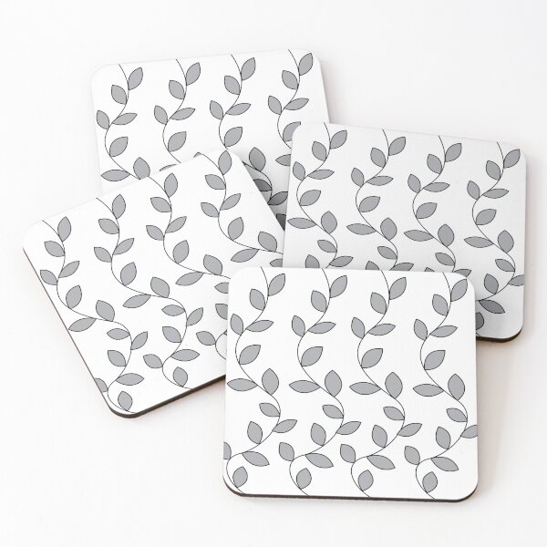Item preview, Grey Leaf Background designed and sold by Nisha Prabhu.