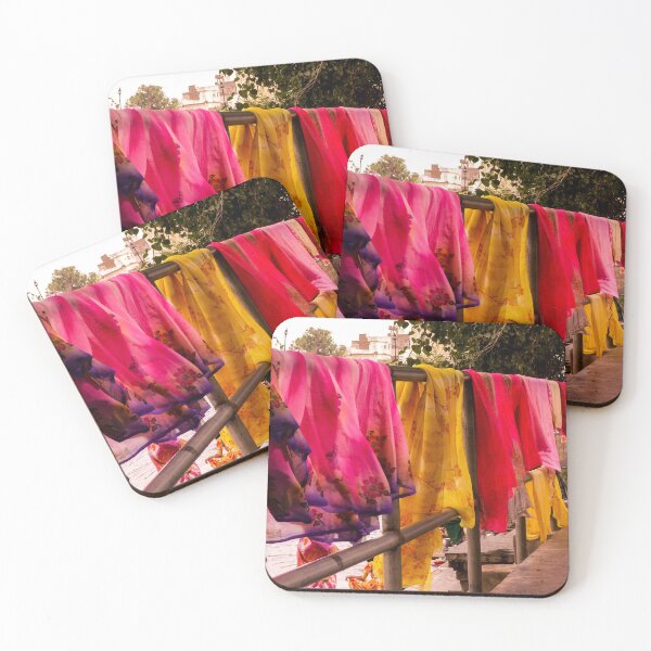 Item preview, Saris hanging out to dry designed and sold by indiafrankk.