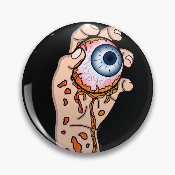Item preview, Creepy eye (orange) designed and sold by PaintedGlass.