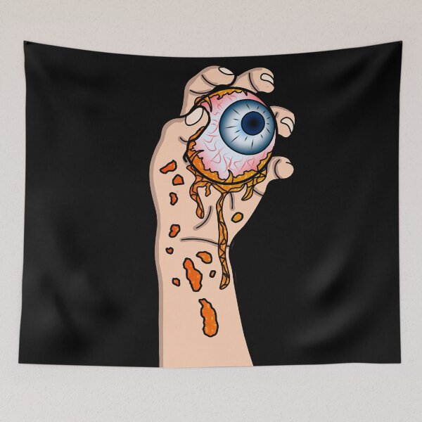 Item preview, Creepy eye (orange) designed and sold by PaintedGlass.