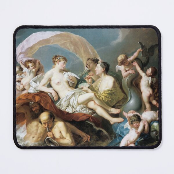 #Art, #illustration, #renaissance, #painting, people, Aphrodite, Venus, cherub, cupid, color image, men, males, women Mouse Pad