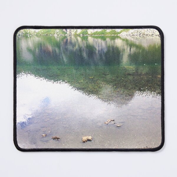Item preview, Beautiful Water Reflection Seven Rila Lakes Bulgarian Photo With Stained Glass Filter designed and sold by LuckyKermit.