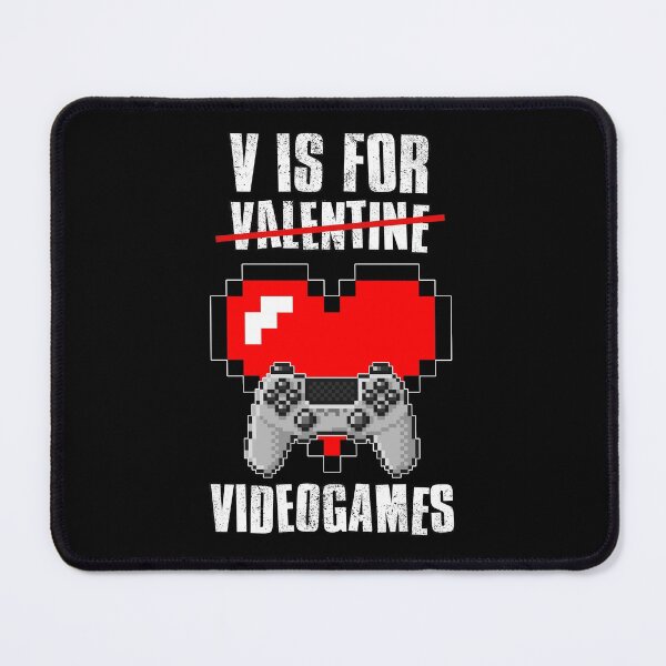 Item preview, V Is For Video Games, Valentines Day designed and sold by FNStuff.