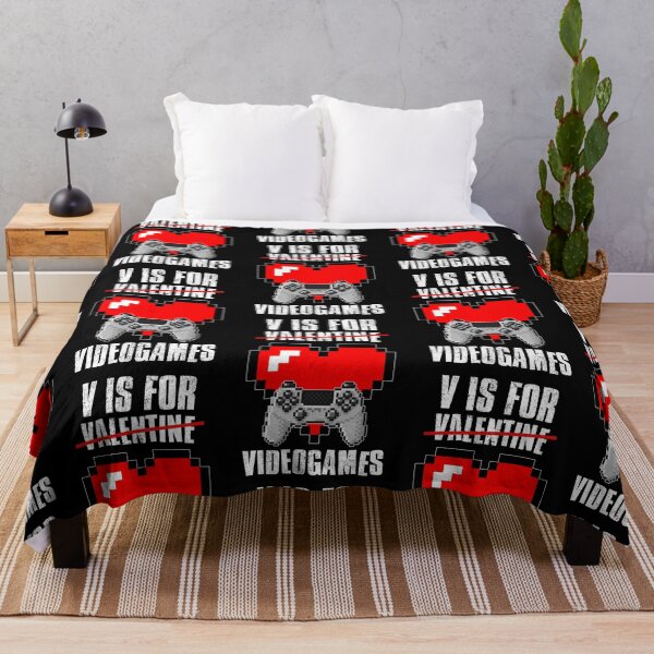 Item preview, V Is For Video Games, Valentines Day designed and sold by FNStuff.
