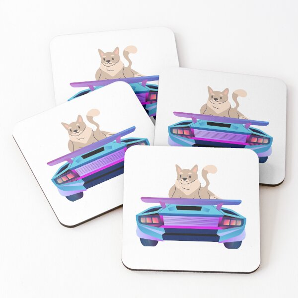 Item preview, cat driving a car designed and sold by marwan elsaeed.