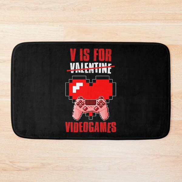 Item preview, V Is For Video Games, Valentines Day designed and sold by FNStuff.