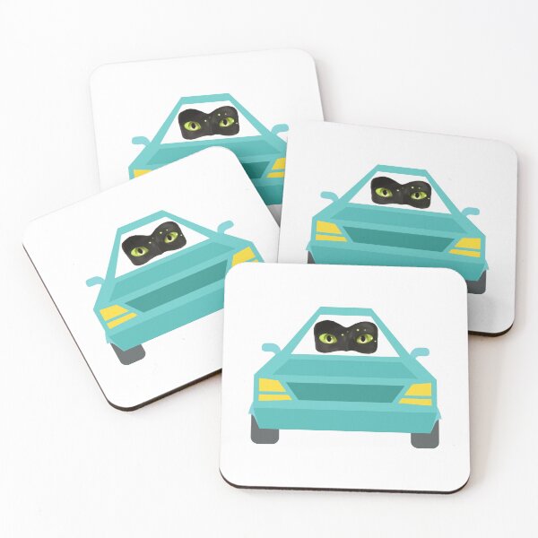 Item preview, cat driving a car designed and sold by marwan elsaeed.