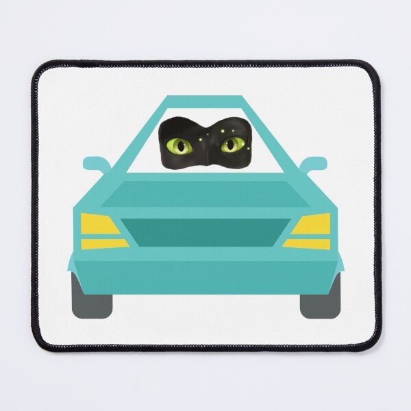 Item preview, cat driving a car designed and sold by marwan elsaeed.