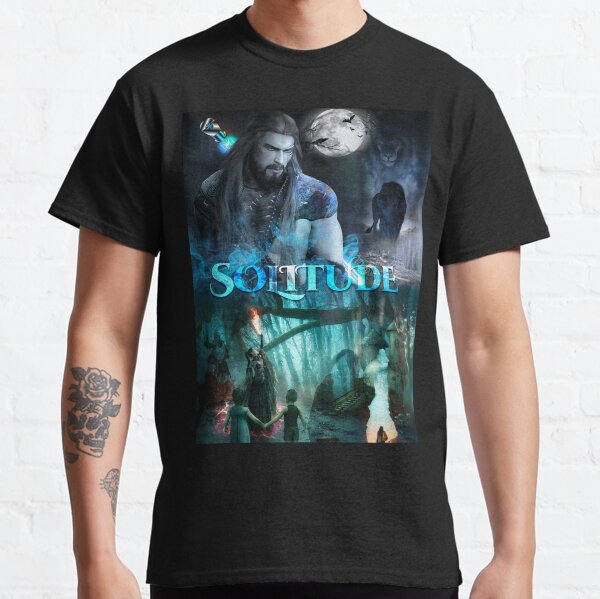 Solitude - Fantasy, Knight, Battle, Magic, Animals, Lion, horror Classic T-Shirt