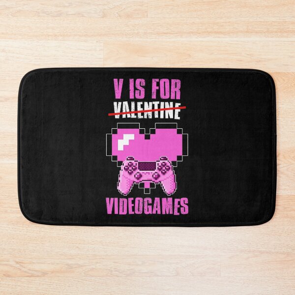 Item preview, V Is For Video Games, Valentines Day designed and sold by FNStuff.