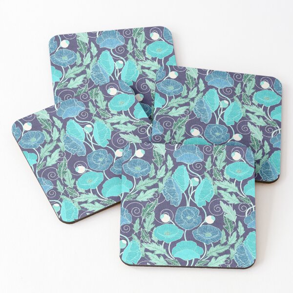 Item preview, Blue Poppy Art Nouveau  designed and sold by Perrin Le Feuvre.