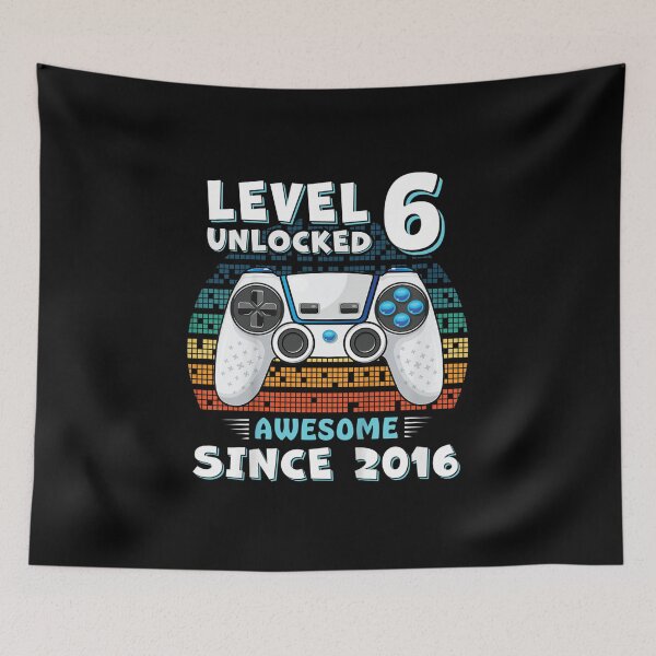 Aperçu de l'œuvre Enfants Six 6 ans BDay Fils Garçon Drôle Gamer 6ème 6 Ans Anniversaire créée et vendue par Kalashnikjaromi.