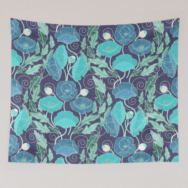 Item preview, Blue Poppy Art Nouveau  designed and sold by Perrin Le Feuvre.