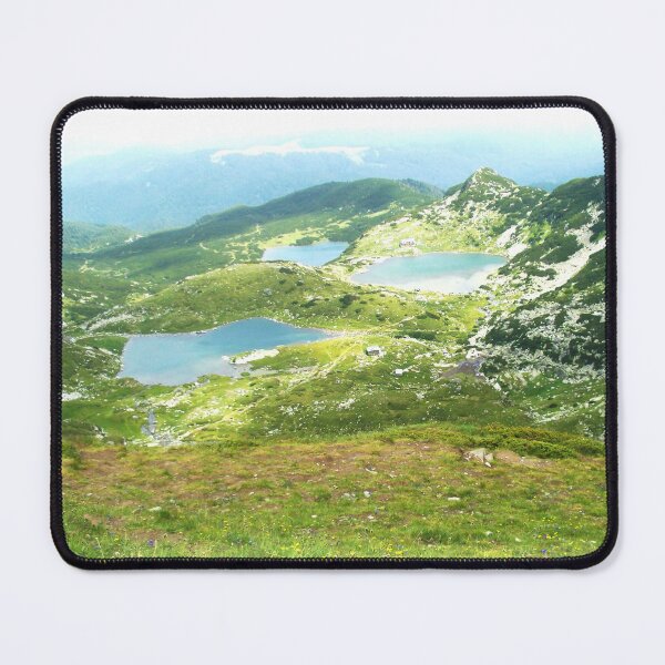 Item preview, Bright Colorful View Of Three Mountain Lakes designed and sold by LuckyKermit.