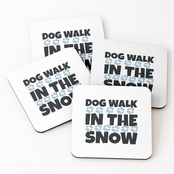 Item preview, Dog Walk In The Snow - Take My Dog For A Walk  designed and sold by HStudioPrints.