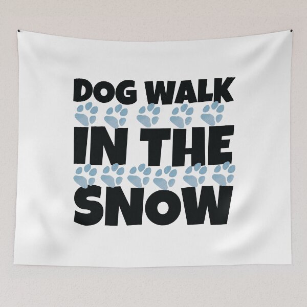 Item preview, Dog Walk In The Snow - Take My Dog For A Walk  designed and sold by HStudioPrints.