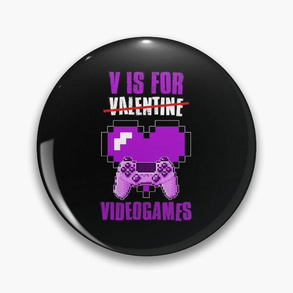 Item preview, V Is For Video Games, Valentines Day designed and sold by FNStuff.