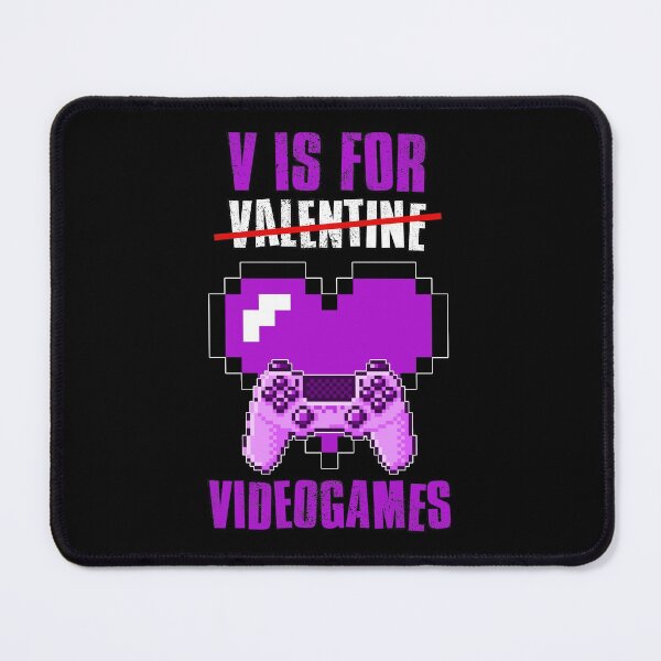 Item preview, V Is For Video Games, Valentines Day designed and sold by FNStuff.
