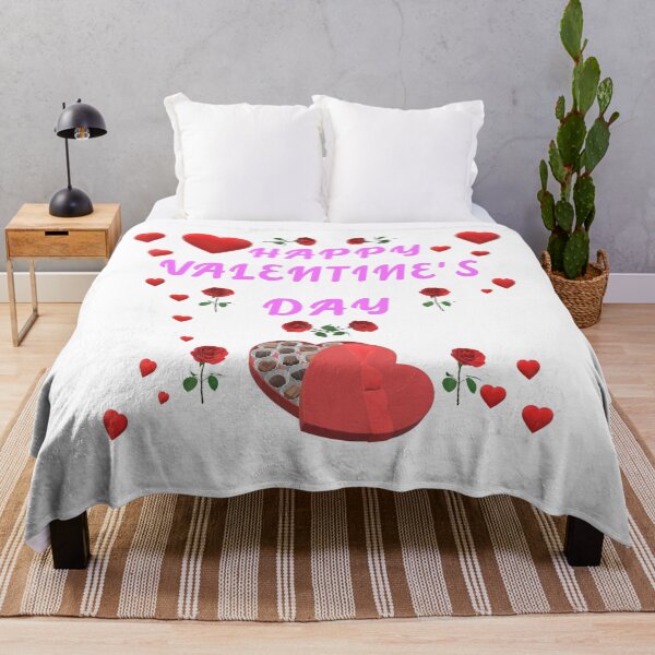 Item preview, Hearts Roses and Chocolates Happy Valentine's Day designed and sold by MottoDigging.