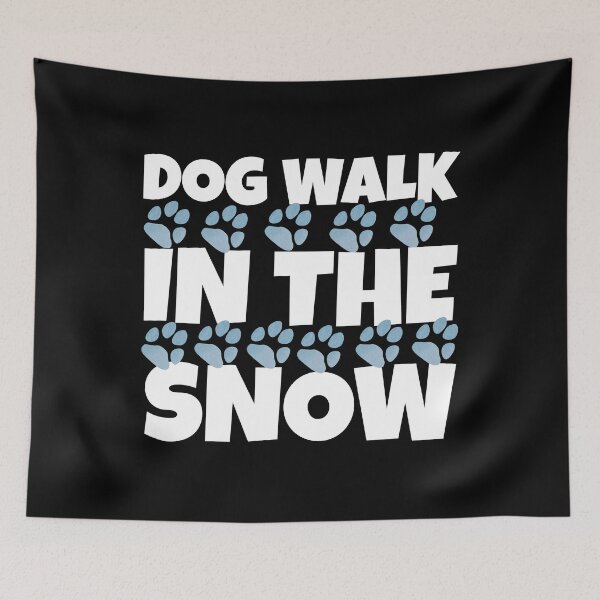 Item preview, Dog Walk In The Snow - Take My Dog For A Walk  designed and sold by HStudioPrints.