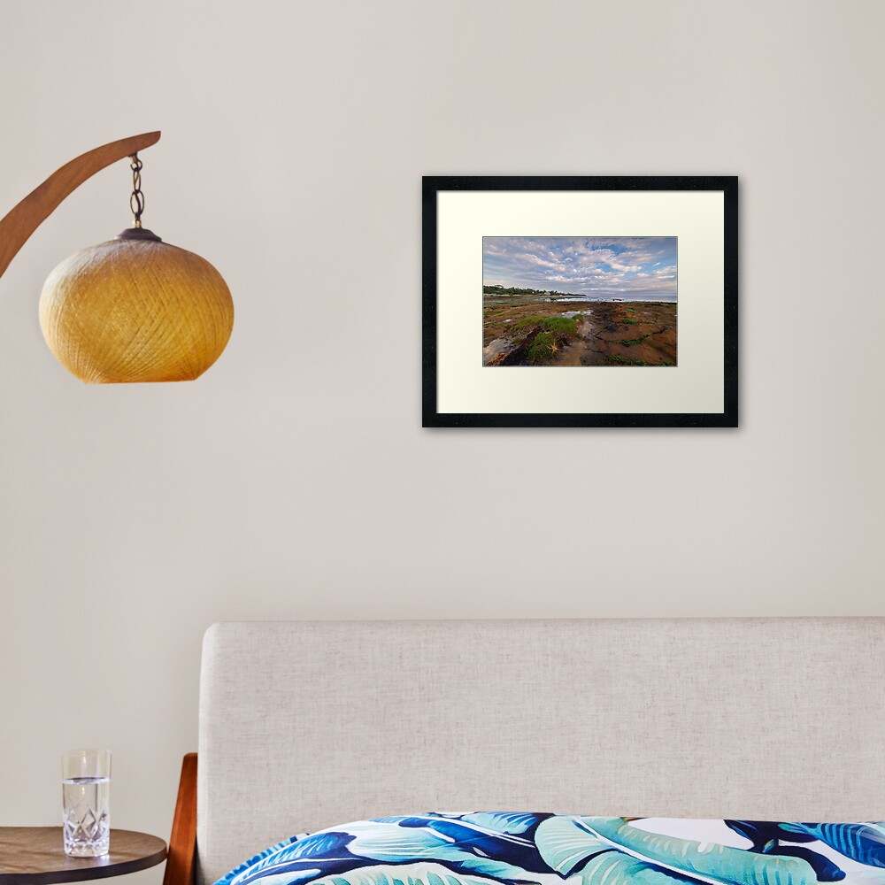 Low Tide at Rickett's Point, Beaumaris Framed Art Print