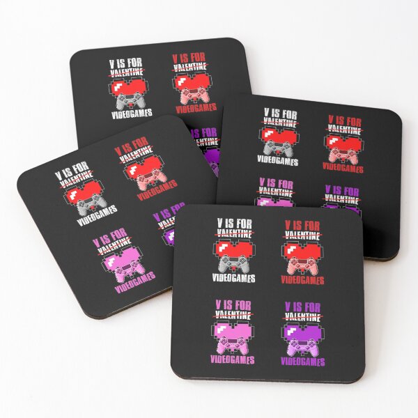 Item preview, V Is For Video Games, Valentines Day, Sticker Pack designed and sold by FNStuff.