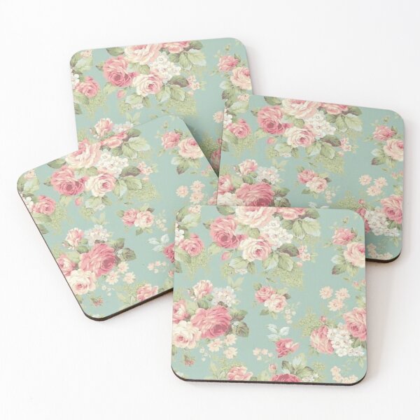 Item preview, Teal rose print designed and sold by Cronchyfrog11.