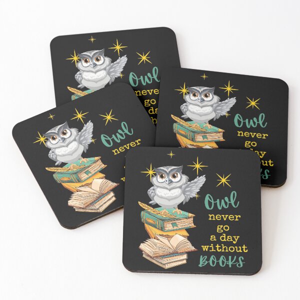 Item preview, Owl Never Go A Day Without Books-Pun-Play On Words designed and sold by SighFly52.