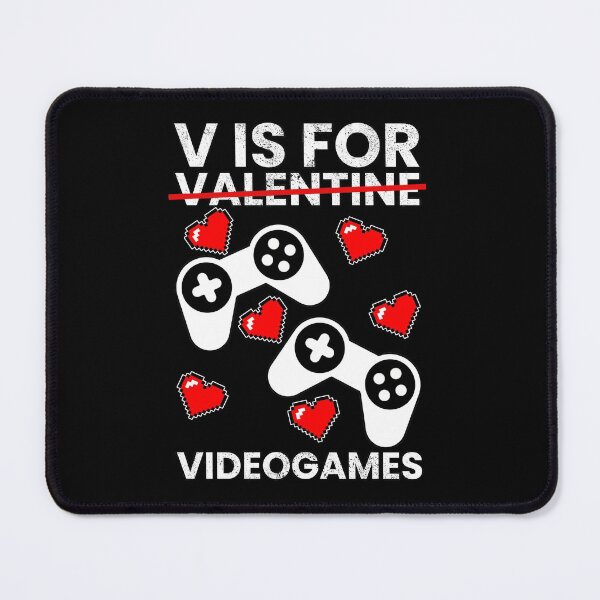 Item preview, V Is For Video Games, Valentines Day designed and sold by FNStuff.