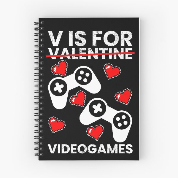 Item preview, V Is For Video Games, Valentines Day designed and sold by FNStuff.