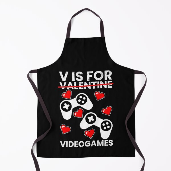 Item preview, V Is For Video Games, Valentines Day designed and sold by FNStuff.