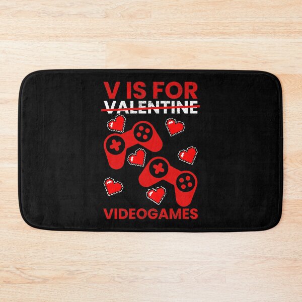 Item preview, V Is For Video Games, Valentines Day designed and sold by FNStuff.