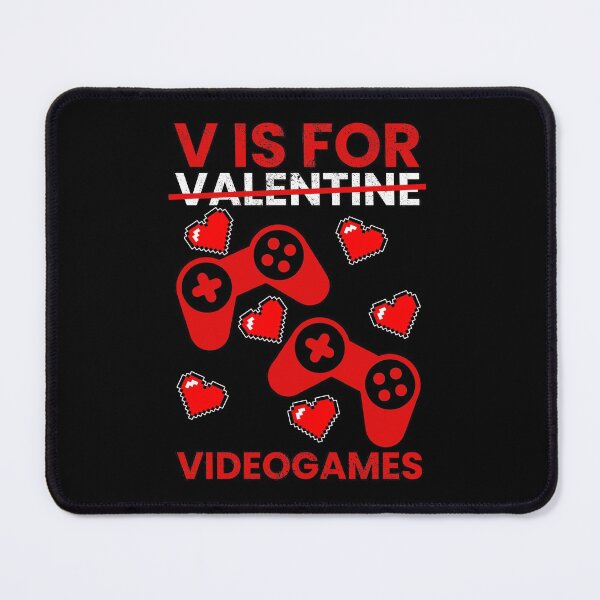 Item preview, V Is For Video Games, Valentines Day designed and sold by FNStuff.
