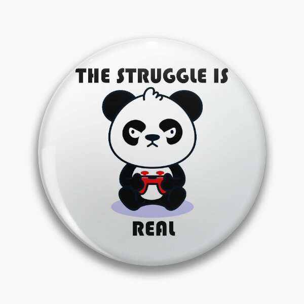 Item preview, The struggle is real gamer Panda designed and sold by hayamahsud.