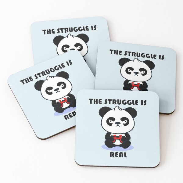 Item preview, The struggle is real gamer Panda designed and sold by hayamahsud.