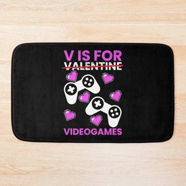 Item preview, V Is For Video Games, Valentines Day designed and sold by FNStuff.