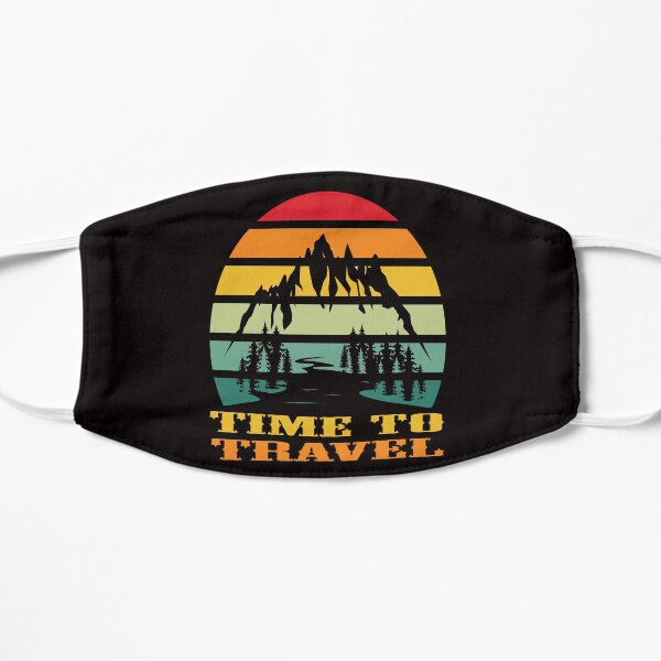 Time To Travel Vintage Flat Mask