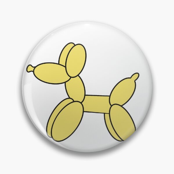 Item preview, yellow balloon animal digital drawing sticker designed and sold by annarwilcox.