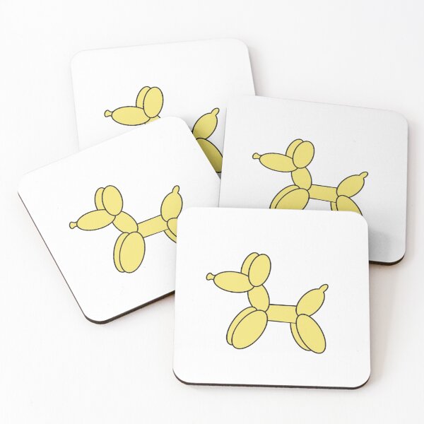 Item preview, yellow balloon animal digital drawing sticker designed and sold by annarwilcox.