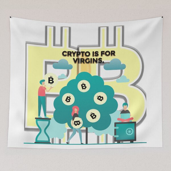 Item preview, Crypto is for Virgins..... Funny ? designed and sold by Marwad Haveli.
