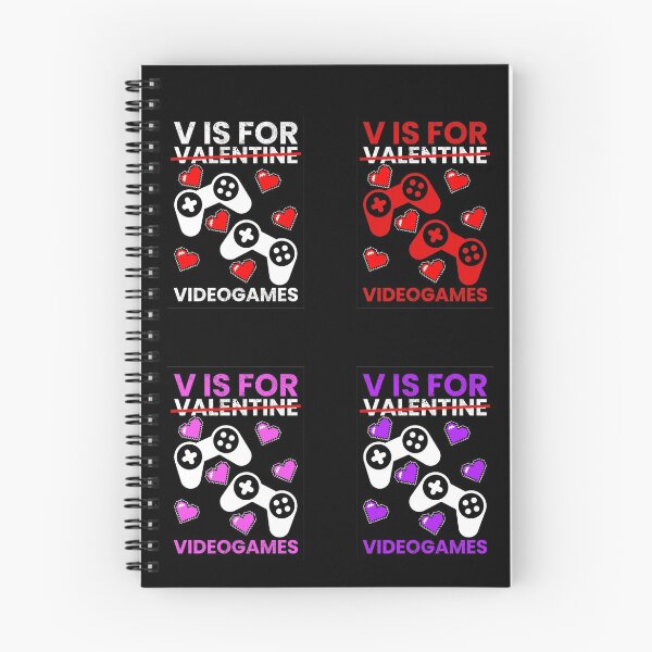 Item preview, V Is For Video Games, Valentines Day, Sticker Pack designed and sold by FNStuff.