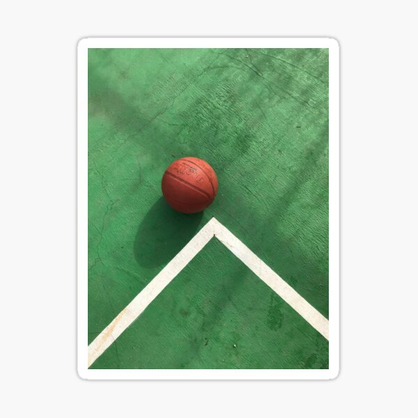 "Basketball Court" Sticker by Doodlehub Redbubble