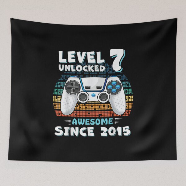 Item preview, Seven 7yr BDay Son Boy Funny Gamer 7th 7 Years Old Birthday designed and sold by Meledinamayaleo.