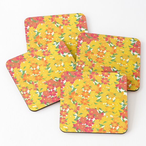 Item preview, yellow&orange&pink flowers designed and sold by ltbenedict21.