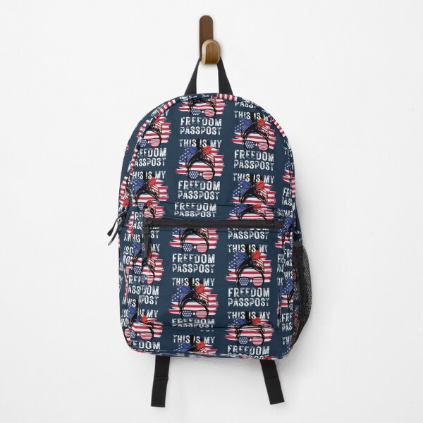 Item preview, This is My Freedom Passport, Messy Bun American Flag headband designed and sold by Benchamart.