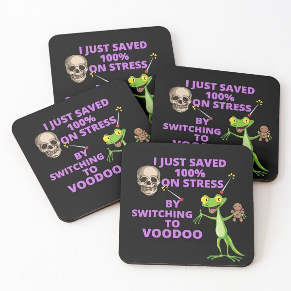 Item preview, I Saved 100% on Stress By Switching to Voodoo designed and sold by desireedickens.